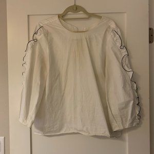 Tibi White Blouse